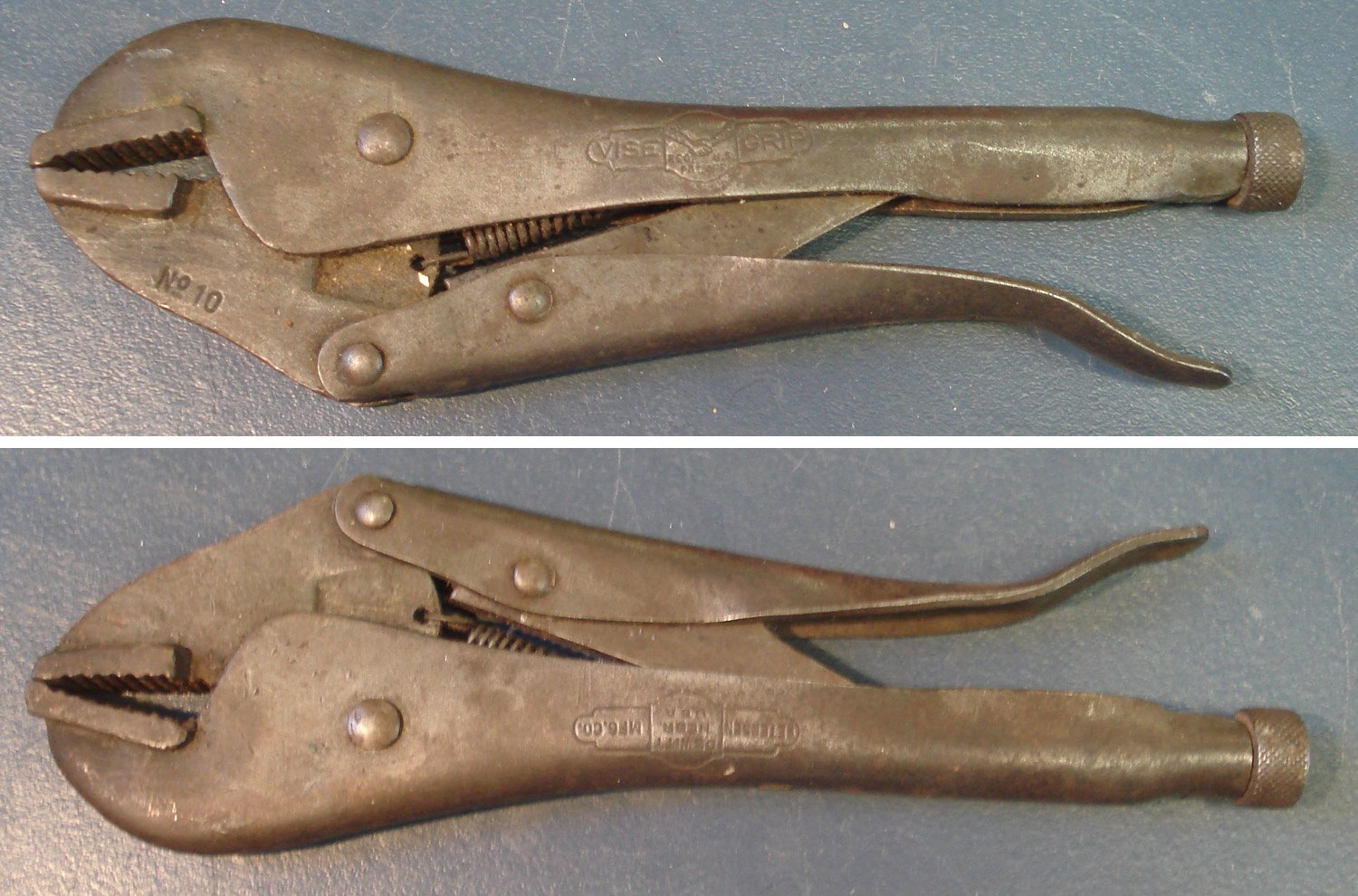 Vintage Vise Grip No 10 Single Lever 10 Locking Pliers Dewitt Nebr Usa