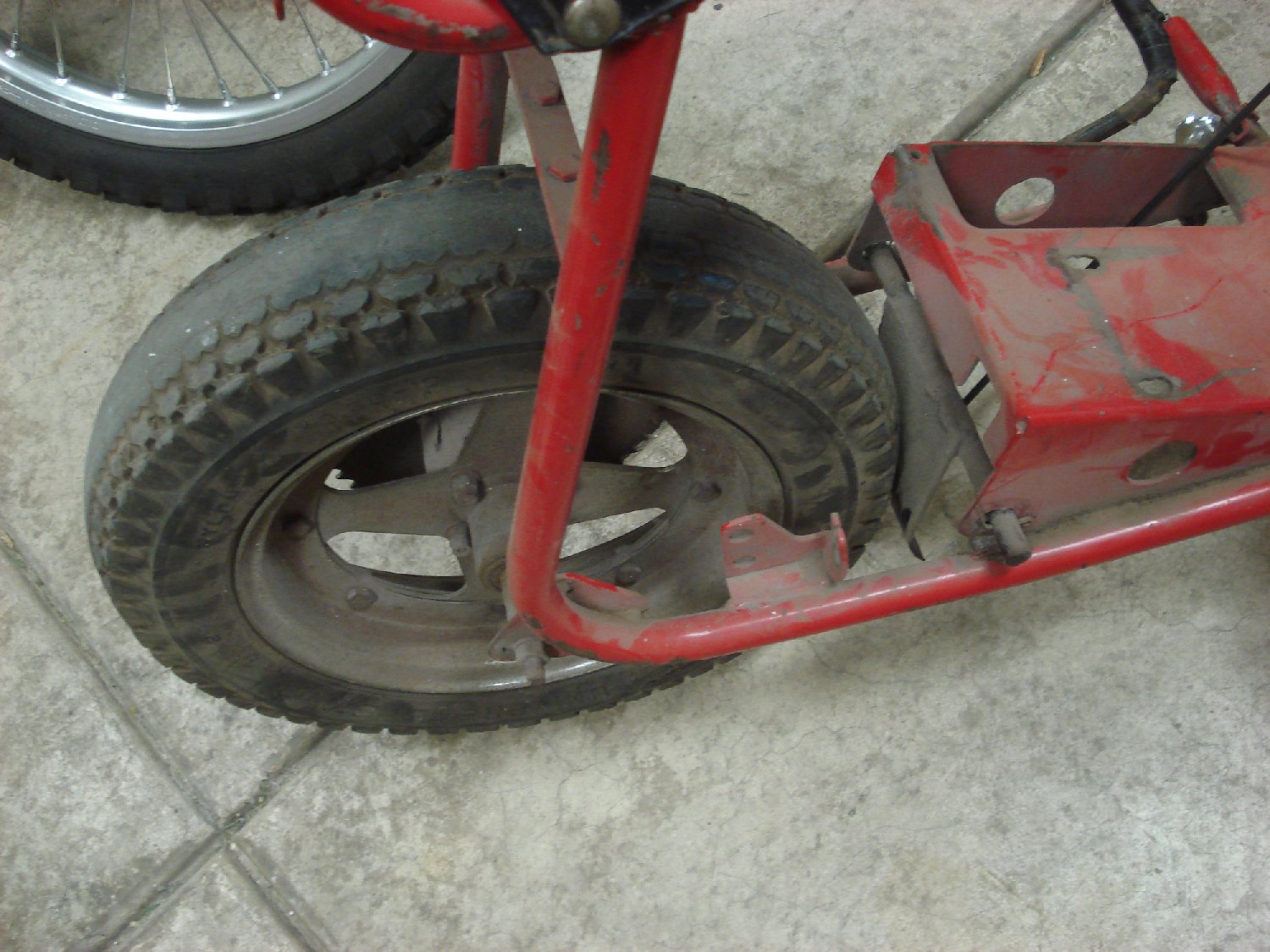 Vintage 60's or early 70's Speedway Minibike Mini Bike Frame Wheels ...